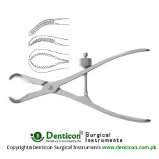 Repositioning Forcep With Tread Fixation Stainless Steel, 17 cm - 6 3/4"